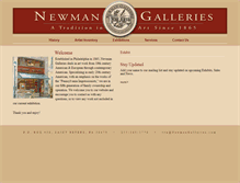Tablet Screenshot of newmangalleries.com
